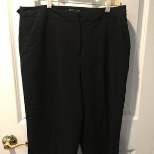 Larry Levine Capri Length Pants - Black, Sz14